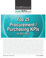 Top 25 Procurement / Purchasing KPIs of 2011-2012