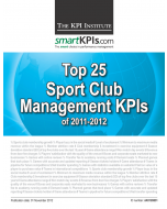 Top 25 Sport Club Management KPIs of 2011-2012