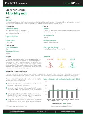 KPI of June: # Liquidity ratio