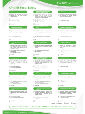 KPIs for Social Equity