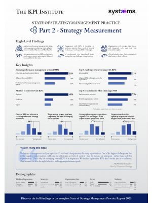 State of Strategy Management Practice Part 2 - Strategy Measurement