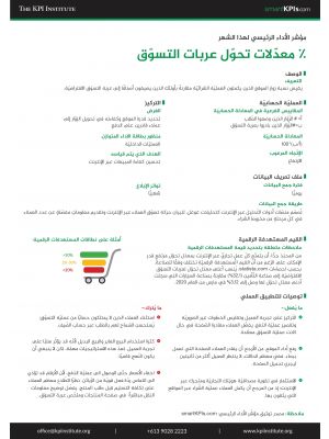 KPI of September: % Shopping Cart Conversion Rate Arabic