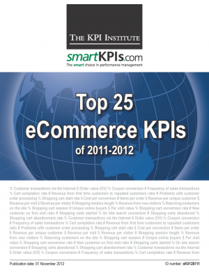 Top 25 eCommerce KPIs of 2011-2012