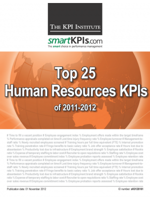 Top 25 HR KPIs of 2011-2012
