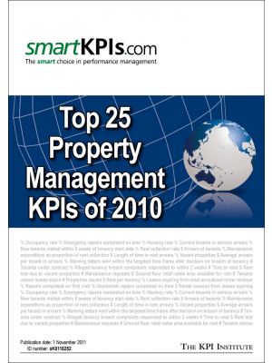 Top 25 Property Management  KPIs of 2010