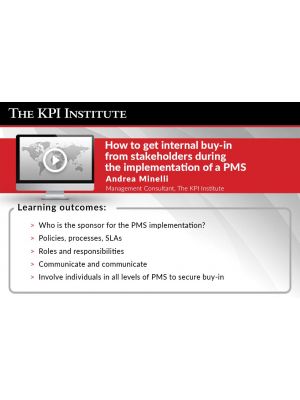 How to get internal buy-in from stakeholders during the implementation of a PMS